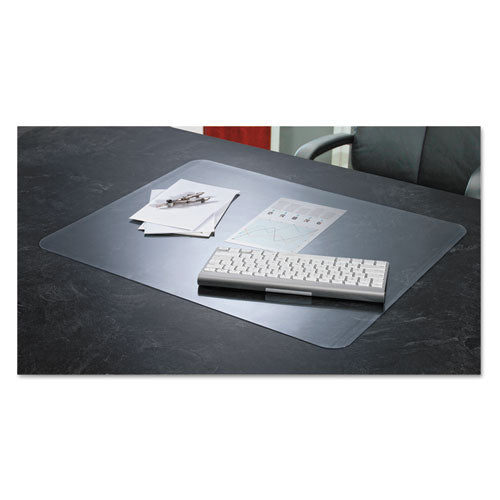Artistic KrystalView Desk Pad with Antimicrobial Protection, Matte Finish, 22" x 17", Clear