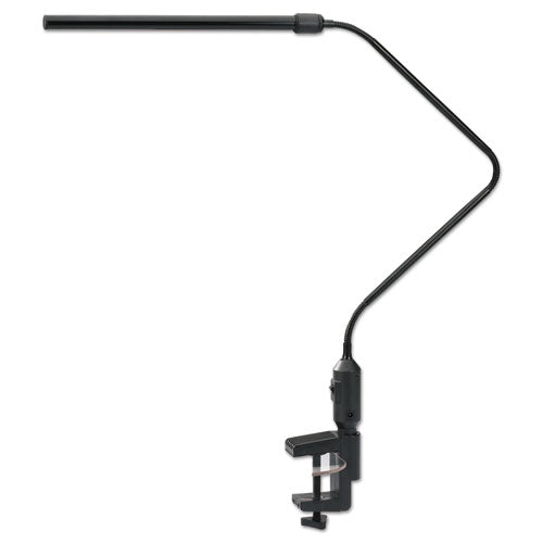 Alera LED Desk Lamp With Interchangeable Base Or Clamp, 5.13w x 21.75d x 21.75h, Black