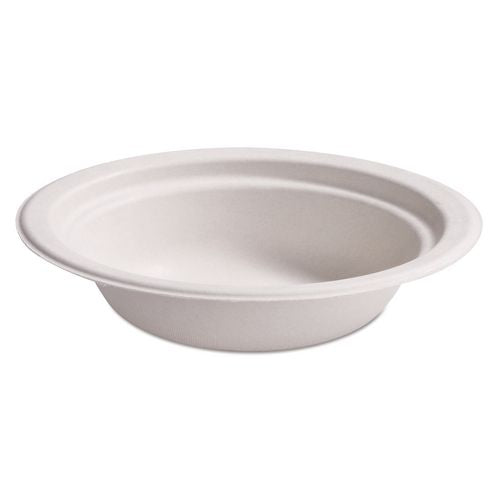 Chinet PaperPro Naturals Molded Fiber Dinnerware, Round Bowls, 12 oz, Beige, 125/Bag, 8 Bags/Carton
