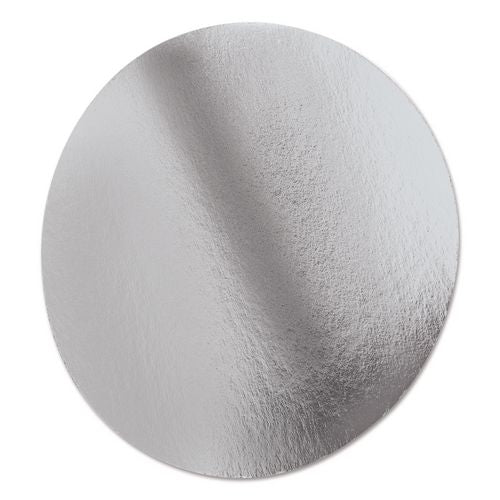 HFA Foil Laminated Board Lids, 8.25" Diameter, Silver, Aluminum, 500/Carton