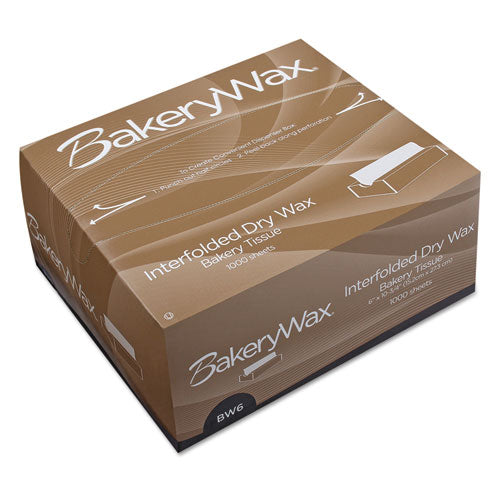 Bagcraft EcoCraft Interfolded Dry Wax Bakery Tissues, 6 x 10.75, White, 1,000/Box, 10 Boxes/Carton