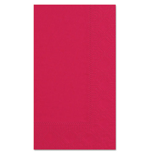Hoffmaster Dinner Napkins, 2-Ply, 15 x 17, Red, 1,000/Carton