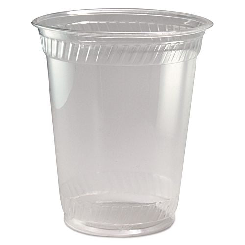 Fabri-Kal Greenware Cold Drink Cups, Squat, 12 oz to 14 oz, Sugarcane, Clear, 1,000/Carton