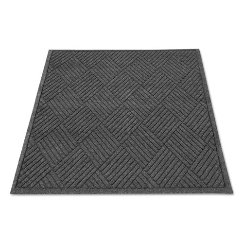 Guardian EcoGuard Diamond Floor Mats, Rectangular, Charcoal Gray Carpeted Surface, 36" x 48"