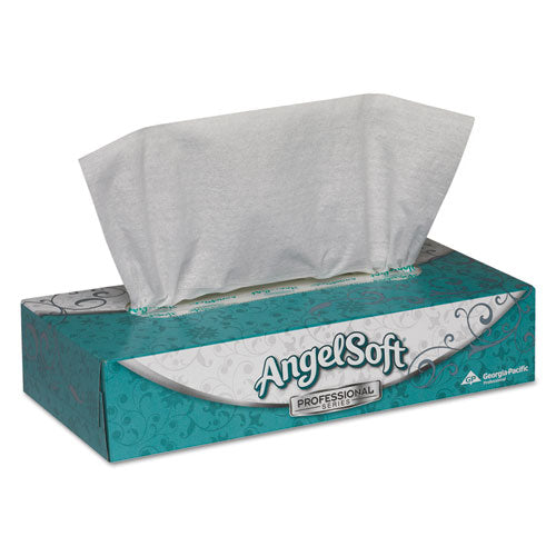 Georgia Pacific Professional Angel Soft ps Premium Facial Tissue, Flat Box, 2-Ply, White, 100 Sheets/Box