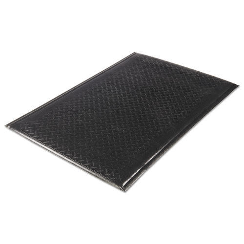 Guardian Soft Step Supreme Anti-Fatigue Floor Mat, Rectangular, Black Cross-Hatch Embossed Surface, 36" x 60"