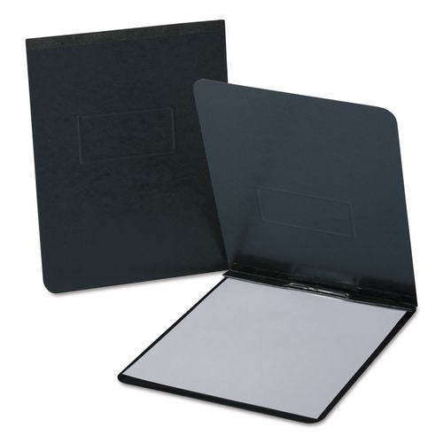 Oxford PressGuard Report Cover with Reinforced Top Hinge, Two-Prong Metal Fastener, 2" Capacity, 8.5 x 14, Black/Black