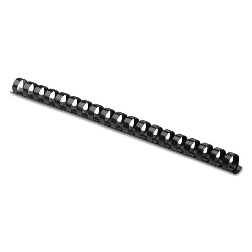 Fellowes Plastic Comb Bindings for 11 x 8.5 Documents, 19 Rings, 0.5" (90-Sheet) Capacity, Black, 100/Pack