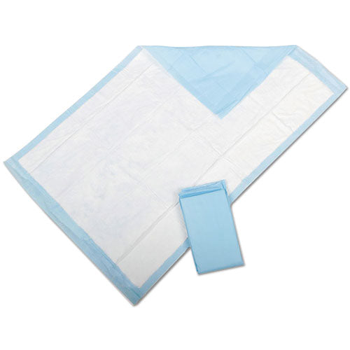 Medline Protection Plus Disposable Underpads, 23 x 36, Blue, 25/Bag