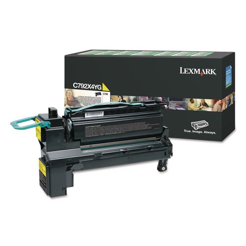 Lexmark C792X4YG Return Program Extra High-Yield Toner, 17,000 Page-Yield, Yellow