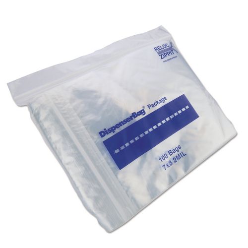 Fantapak Plastic Zipper Bags, 32 oz, 2 mil, 7" x 8", Clear, 1,000 Bags/Box, 2 Boxes/Carton