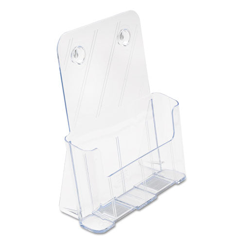deflecto DocuHolder for Countertop/Wall-Mount, Magazine, 9.25w x 3.75d x 10.75h, Clear
