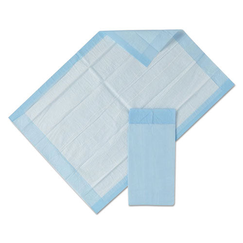 Medline Protection Plus Disposable Underpads, 23 x 36, Blue, 25/Bag, 6 Bag/Carton