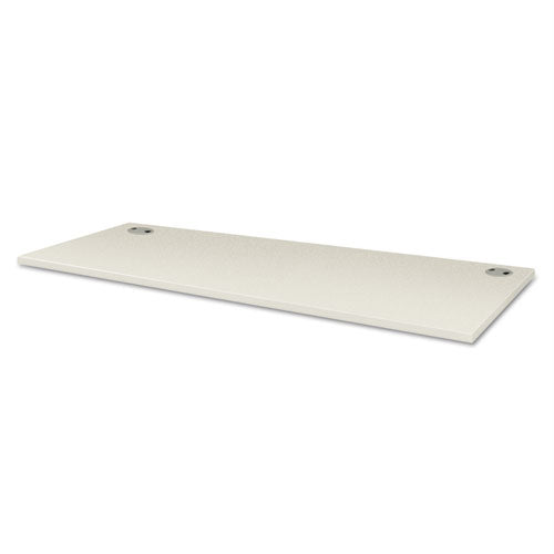 HON Voi Rectangular Worksurface, Two Grommets, 60" x 24", Silver