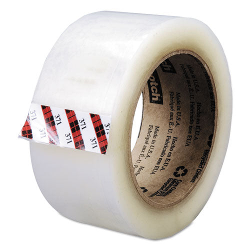 Scotch Box Sealing Tape, 3" Core, 48 mm x 100 m, Clear, 36/Carton