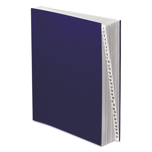 Pendaflex Expanding Desk File, 31 Dividers, Date Index, Letter Size, Dark Blue Cover