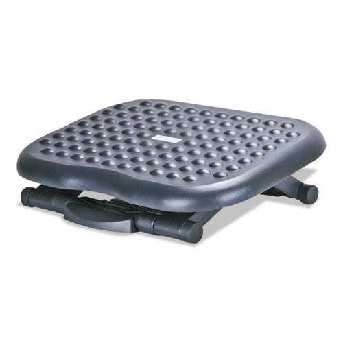 Alera Relaxing Adjustable Footrest, 13.75w x 17.75d x 4.5 to 6.75h, Black