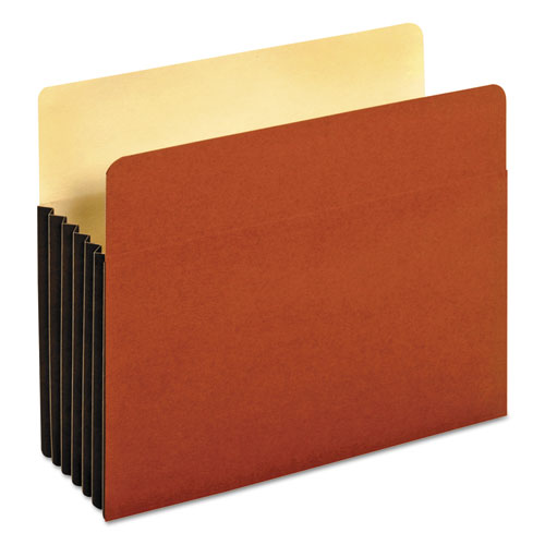 Pendaflex File Pocket with Tyvek, 5.25" Expansion, Letter Size, Redrope, 10/Box