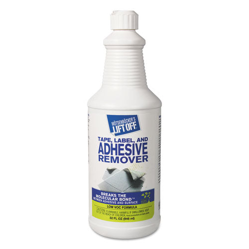 Motsenbocker's Lift-Off Tape, Label and Adhesive Remover, 32 oz Pour Bottle, 6/Carton