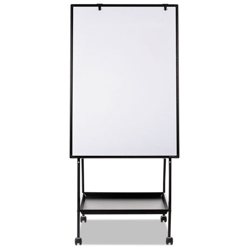 MasterVision Creation Station Magnetic Dry Erase Board, 29.5" x 74.88", White Surface, Black Metal Frame