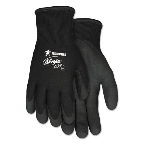 MCR Safety Ninja Ice Gloves, EN388: 3232, 10" Long, Black, Pair