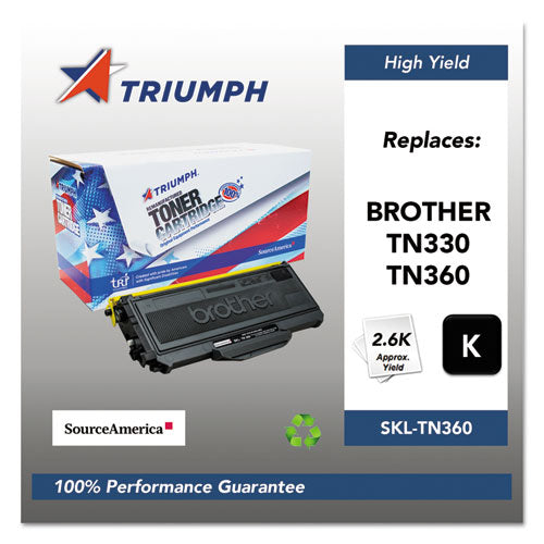 Triumph 751000NSH0953 Remanufactured TN360 High-Yield Toner, 2,600 Page-Yield, Black