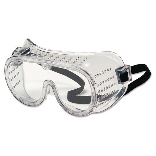 MCR Safety Basic Impact Goggles, Direct Venting, OTG, Clear Lens, Clear Frame