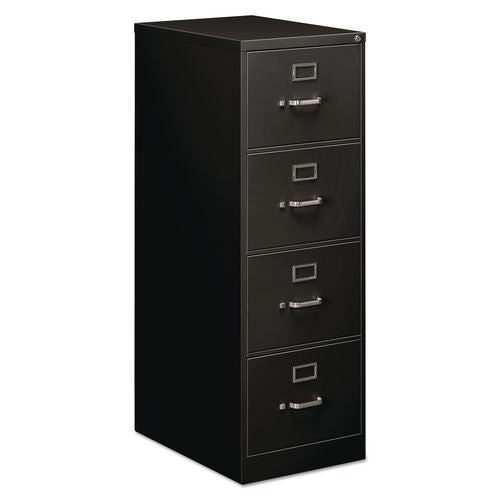 Alera Economy Vertical File, 4 Legal-Size File Drawers, Black, 18" x 25" x 52"