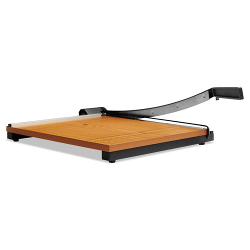 X-ACTO Square Commercial Grade Wood Base Guillotine Trimmer, 15 Sheets, 18" Cut Length, 18 x 18