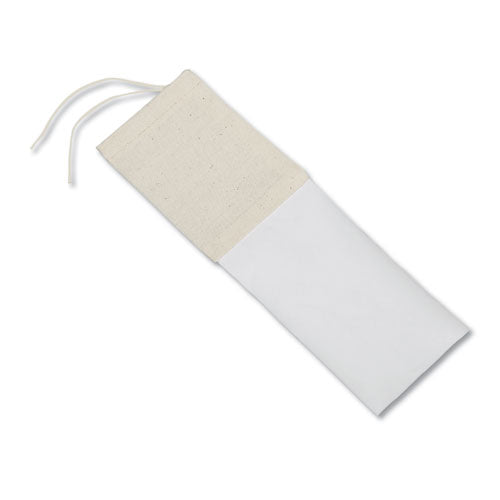 AbilityOne 8105001836981, SKILCRAFT Mailing Bag, Cotton, Draw String Closure, 3" x 4", Natural, 100/Bundle