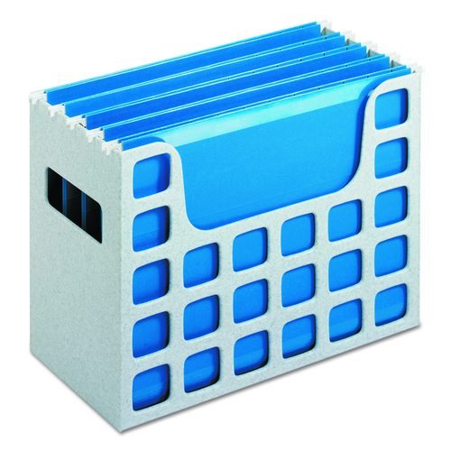 Pendaflex Desktop File With Hanging Folders, Letter Size, 6" Long, Granite