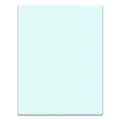 TOPS Quadrille Pads, Quadrille Rule (8 sq/in), (50) White 8.5 x 11 Sheets
