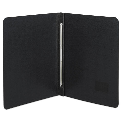 ACCO PRESSTEX Report Cover with Tyvek Reinforced Hinge, Side Bound, Two-Piece Prong Fastener, 3" Capacity, 8.5 x 11, Black/Black