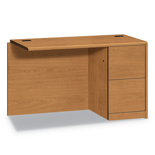 HON 10700 Series Full Right Pedestal Return, 48w x 24d x 29.5h, Harvest