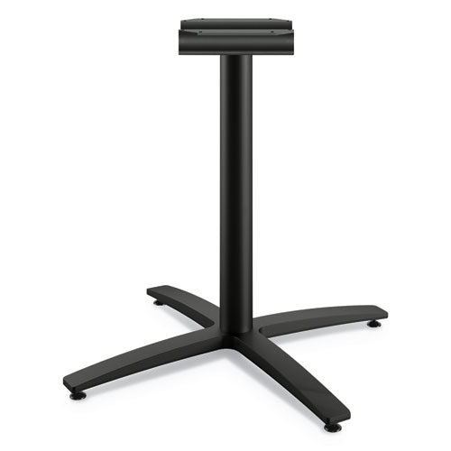 HON Between Seated-Height X-Base for 42" Table Tops, 32.68w x 29.57h, Black
