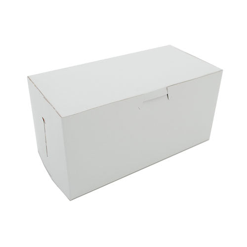 SCT White One-Piece Non-Window Bakery Boxes, 8 x 4 x 4, White, Paper, 250/Carton