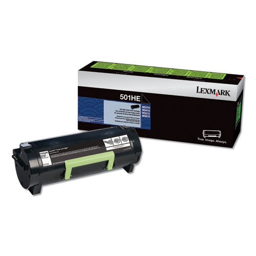 Lexmark 50F1H0E Return Program High-Yield Toner, 5,000 Page-Yield, Black