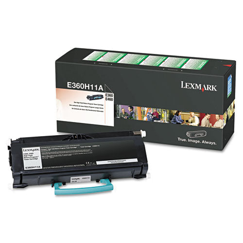Lexmark E360H11A Return Program High-Yield Toner, 9,000 Page-Yield, Black