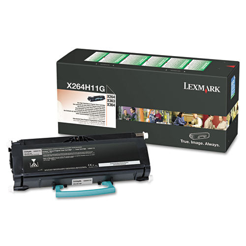 Lexmark X264H11G Return Program High-Yield Toner, 9,000 Page-Yield, Black