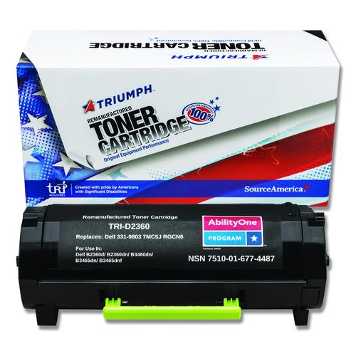 AbilityOne 7510016774487 Remanufactured 331-9803 Toner, 2,500 Page-Yield, Black