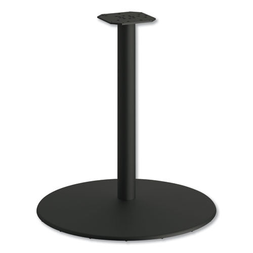 HON Between Round Disc Base for 30" Table Tops, 29" High, Black Mica