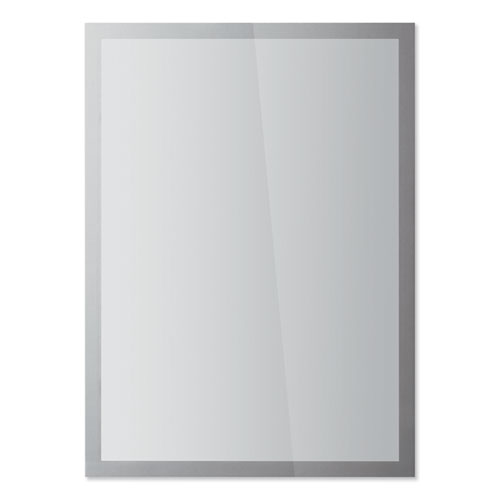 Durable DURAFRAME SUN Sign Holder, 11 x 17, Silver Frame, 2/Pack