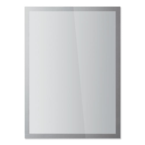 Durable DURAFRAME SUN Sign Holder, 11 x 17, Silver Frame, 2/Pack