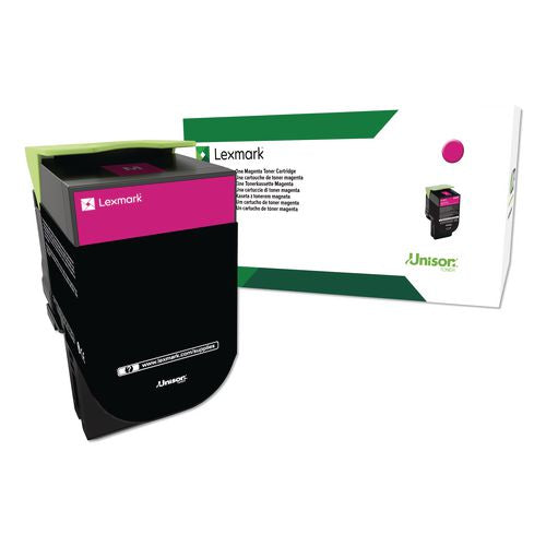 Lexmark 80C0HMG Return Program High-Yield Toner, 3,000 Page-Yield, Magenta, TAA Compliant