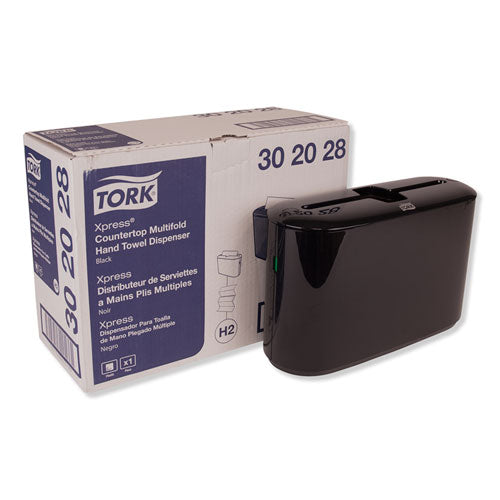 Tork Xpress Countertop Towel Dispenser, 12.68 x 4.56 x 7.92, Black