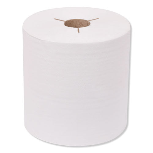 Tork Universal Hand Towel Roll, Notched, 1-Ply, 8" x 800 ft, White, 6 Rolls/Carton