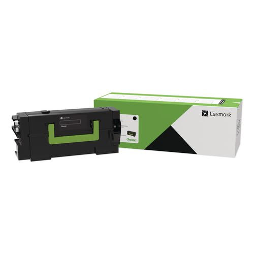 Lexmark 58D1U0E Ultra High-Yield Toner, 55,000 Page-Yield, Black