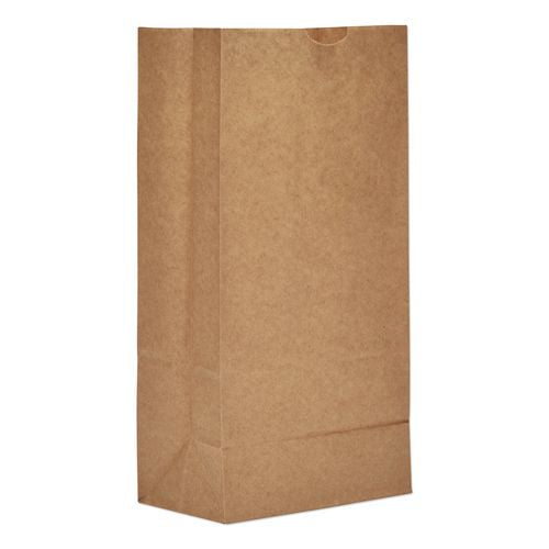 Ross & Wallace Paper Products Grocery Paper Bags, 8# Size, 35# Basis Weight, 6" x 3.88" x 12.5", Kraft, 2,000/Bundle