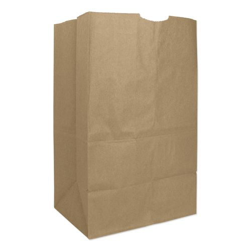Ross & Wallace Paper Products Grocery Paper Bags, 20# Squat Size, Heavy-Duty, 50# Basis Weight, 8.13" x 5.88" x 12.5", Kraft, 500/Bundle