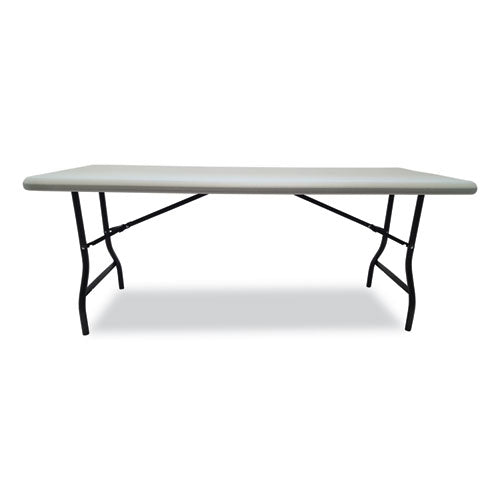 Iceberg IndestrucTable Industrial Folding Table, Rectangular, 72" x 30" x 29", Platinum